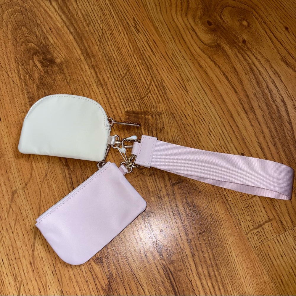 Lululemon Blissful Pink Dual Wristlet Key Pouch - Picture 9 of 11